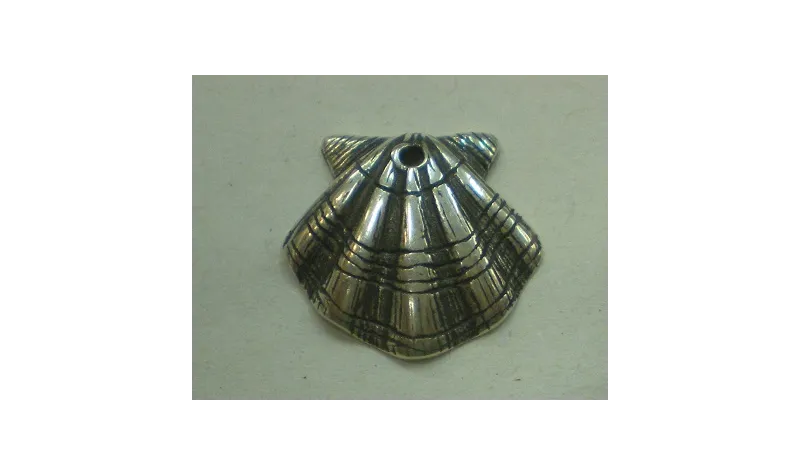 Concha Santiago 20*20 P.Vieja / Cuentas Metálicas de Latón / Zamak