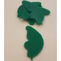 Pétalo Metacrilato 45*21 verde /Cuentas de  Plástico / Resina 