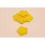 Flor Metacrilato 36mm diámetro Amarillo /Cuentas de  Plástico / Resina