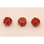 Flor Resina coral Roja 12mm Diam /Cuentas de  Plástico / Resina 