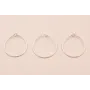 Aro Plata 925 de 20mm / Base Pendientes