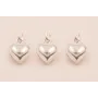 Colgane corazón Plata 925 7*5mm / Cuentas Metálicas de Plata 925