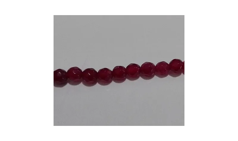 Bola facetada JADE 4mm Morado / Semipreciosas de 