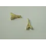 Torre Eiffel 8*5mm Dorada / Cuentas Metálicas de Latón / Zamak