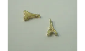 Torre Eiffel 8*5mm Dorada / Cuentas Metálicas de Latón / Zamak