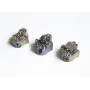 Drusa Mano Fátima11*13 Gris Oscuro / Semipreciosas de 