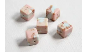 Cubo Jade 6*1*6,1 Rosa vetas / Semipreciosas de 