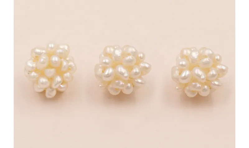 Bola de 12mm hecha de perlas / Semipreciosas de 