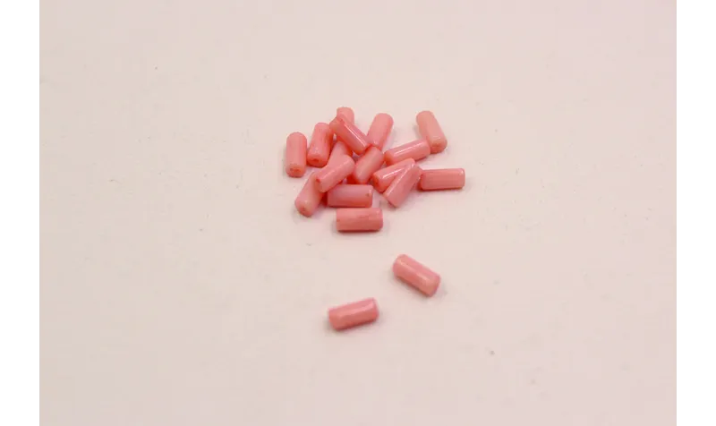 Tubo Coral 8*3mm / Semipreciosas de 