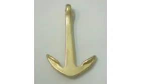 Ancla 34*23mm Oro Mate / Cuentas Metálicas de Latón / Zamak