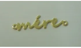 Mére 32mm Dorada / Cuentas Metálicas de Latón / Zamak