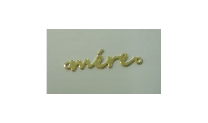 Mére 32mm Dorada / Cuentas Metálicas de Latón / Zamak