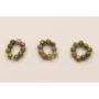 aro de 9 Piedras Cuarzo Tonos Verdes / Semipreciosas de 