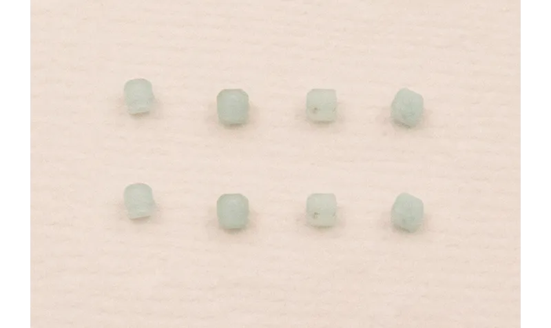 Cubo Facetado de 2,5mm Cuarzo color Agua