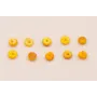 Ristra de 40cms de Discos Coral 4mm Color amanecer / Semipreciosas de 
