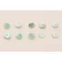 Ristra de 40cms Discos Coral 4mm Color Turquesa / Semipreciosas de 