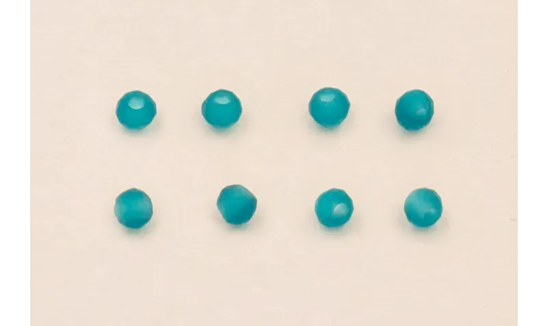 Ristra 36cms de Bola de Piedra de 2mm Azul transp