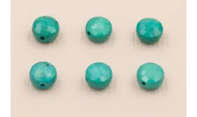 Disco Facetado Turquesa 8*8mm / Semipreciosas de 