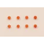 Piedra redonda Facetada de 2mm Naranja / Semipreciosas de 