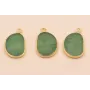Colgante piedra Plana Jade 25*15mm / Semipreciosas de 