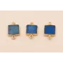 Entrepieza cuadrada Plana Lapislazuli 20*12mm / Semipreciosas de 