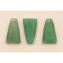 Colgante Piedra Jade verde 26*13 con Aristas / Semipreciosas de 