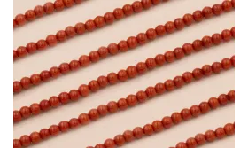 Bola Coral 4mm  / Semipreciosas de 