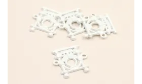 Colgante Barandilla Donosti BLANCA 20*15 / Cuentas Metálicas de Latón / Zamak