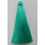 Pompon de 80mm Turquesa /Cuentas de  Tela