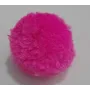 Borla 20mm Fuxia /Cuentas de  Tela