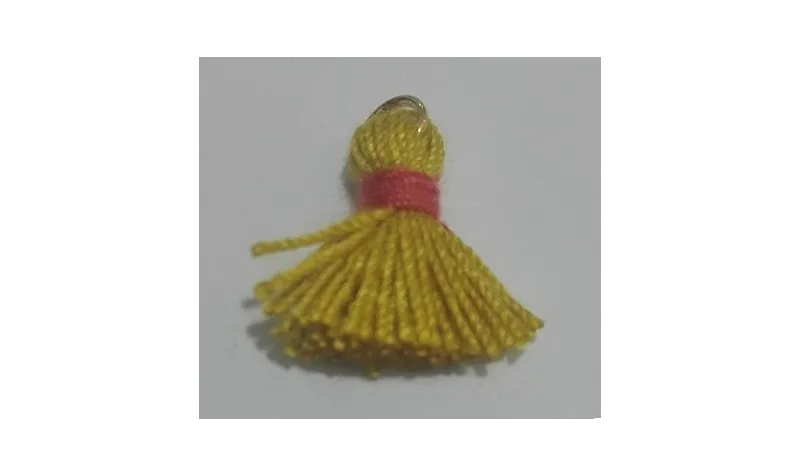 Pompon bicolor 16mm Amarillo-Caldera