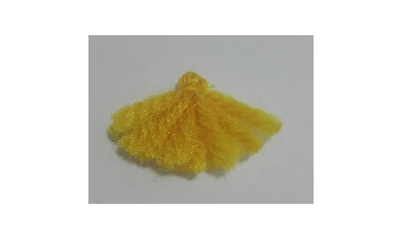 Pompon Lana 15mm Amarillo /Cuentas de  Tela