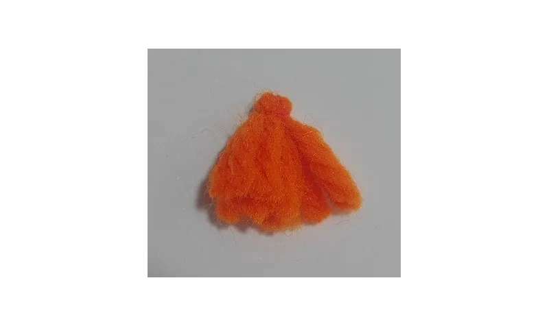 Pompon Lana 15mm Naranja /Cuentas de  Tela
