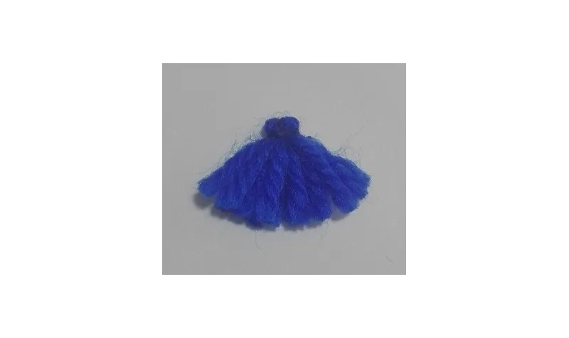 Pompon Lana 15mm Azul /Cuentas de  Tela