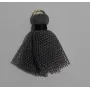Pompon tul 25mm Gris /Cuentas de  Tela