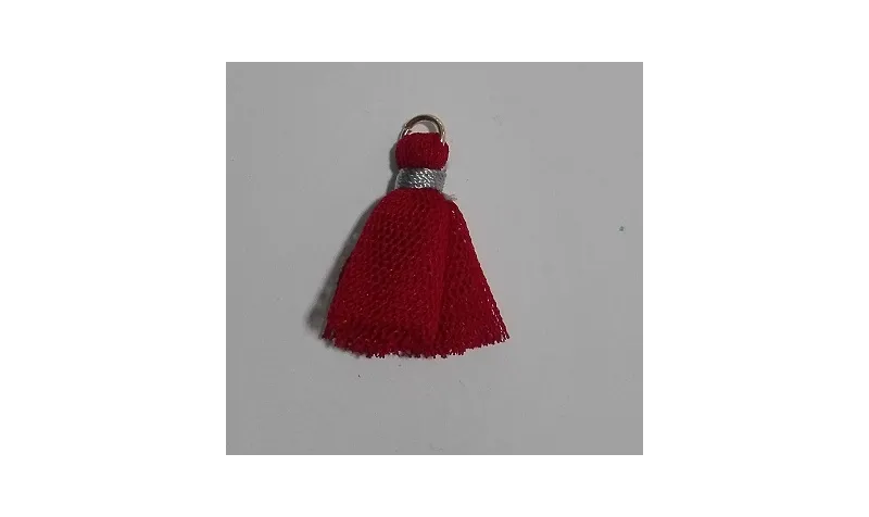 Pompon tul 25mm granate /Cuentas de  Tela
