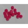 Bolita fiertro 8mm fuxia /Cuentas de  Tela