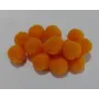 Bolita fiertro 8mm Naranja /Cuentas de  Tela