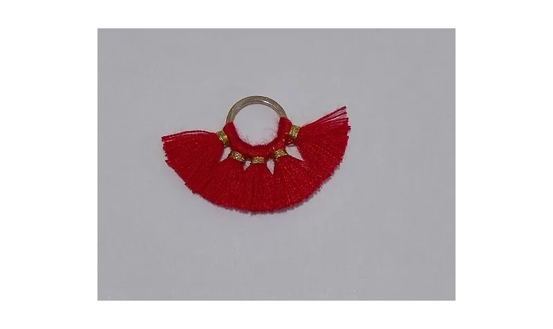 Aro 10mm Multipompón Rojo