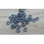 Aro Elástico 5mm. Agujero de 3mm. Gris /Cuentas de  Tela
