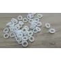 Aro Elástico 5mm. Agujero de 3mm. Blanco /Cuentas de  Tela