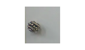 entrepieza pequeña labrada 6*6mm / Cuentas Metálicas de Latón / Zamak