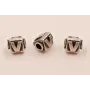 LETRA V 10*8mm / Cuentas Metálicas de Latón / Zamak
