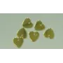 corazón dorado 10*12 / Cuentas Metálicas de Latón / Zamak