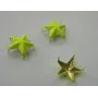 Tachuela estrella 16mm amarillo fluor / Cuentas Metálicas de Latón / Zamak