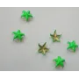 Tachuela estrella 10mm Verde fluor / Cuentas Metálicas de Latón / Zamak