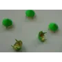 Tachuela cónica 10mm Verde fluor / Cuentas Metálicas de Latón / Zamak