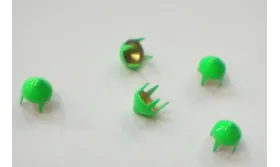 Tachuela cónica 6,5mm Verde fluor / Cuentas Metálicas de Latón / Zamak