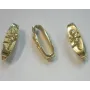 Arandela Ovalada 26*12mm  Oro / Cuentas Metálicas de Latón / Zamak