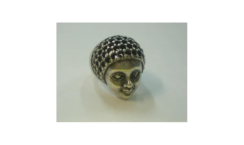 Anillo Regaliz Cabeza Chica P.Vieja / Cuentas Metálicas de Latón / Zamak